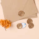 50 Autocollants Sceaux De Cire "With Love" - Pour Invitations, Lettres, Enveloppes - Diamètre 3 Cm - 2