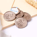 50 Autocollants Sceaux De Cire "With Love" - Pour Invitations, Lettres, Enveloppes - Diamètre 3 Cm - 8