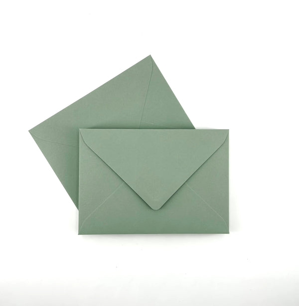 Enveloppes | Premium - C6 Vert sauge