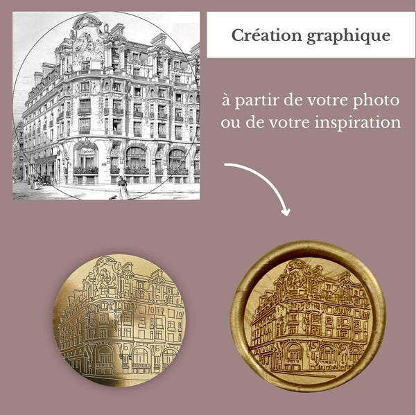 Cachet de cire | Sceau - Création graphique