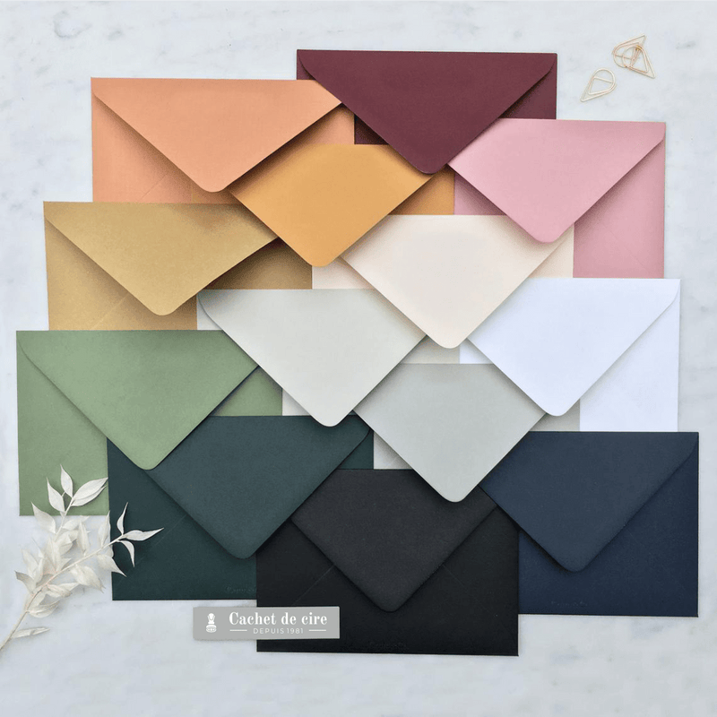 Lot De 3 Enveloppes A6 Rouge à Cœur Doré - Sans Fenêtre - 15,4x11cm