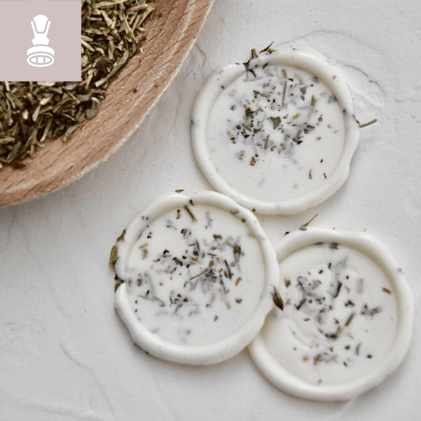 Cachet de cire | Adhésif - Herbes de Provence
